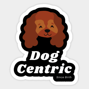 Spaniel Dog Centric Since Birth Sticker